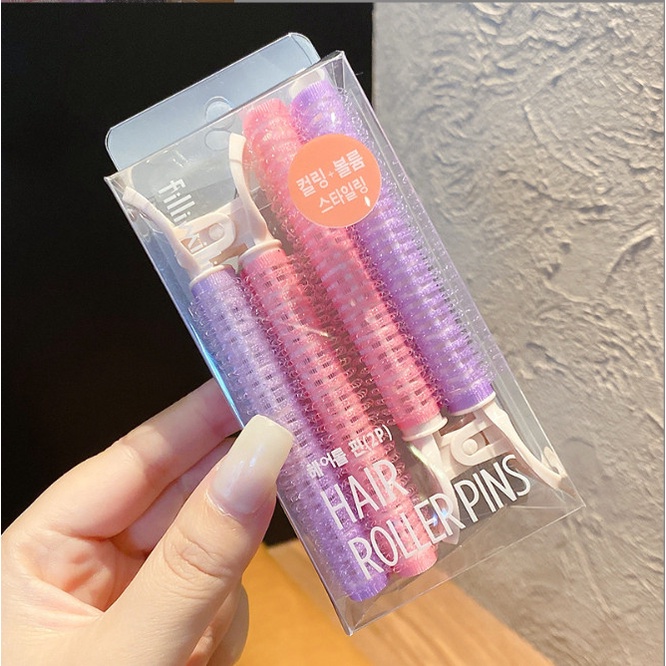 Hôp 2 chiếc kẹp mút uốn phồng chân tóc Hàn Quốc BAG U KMU2