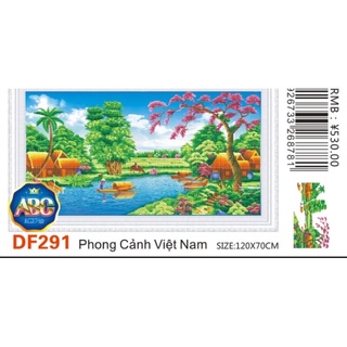 TRANH ĐÍNH ĐÁ PHONG CẢNH VIỆT NAM,DF291,120X70CM,CHƯA ĐÍNH