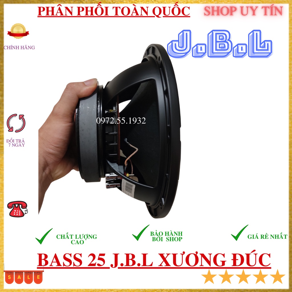 Loa bass 25 JB.L xương đúc khối từ 160 gân xếp tẩm dầu hàng cao cấp chất âm cực đỉnh loa bát 2 tấc rưỡi giá 1 chiếc