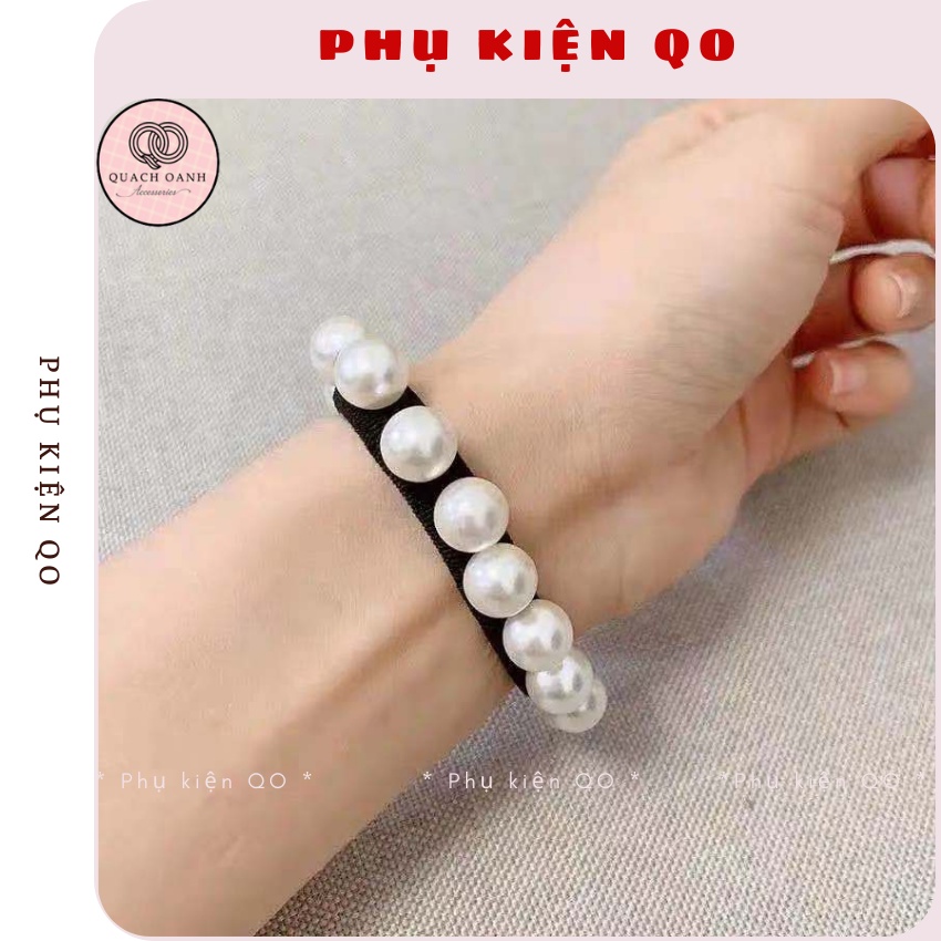 Dây buộc tóc hạt ngọc trai nhân tạo BT02
