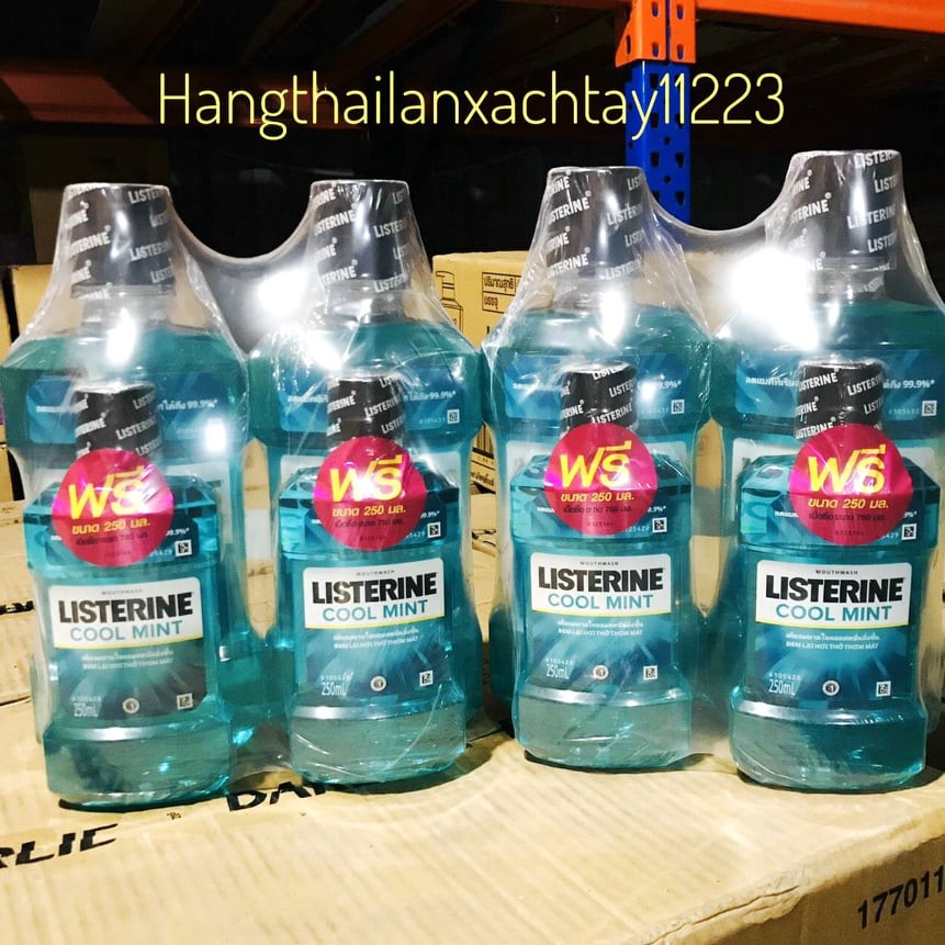 Combo 2 Chai Nước xúc miệng Listerin chai 750ml / 250ml