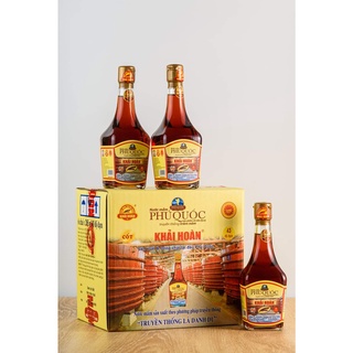 Nước mắm phú quốc khải hoàn loại 205ml/thùng 06 chai 43 độ