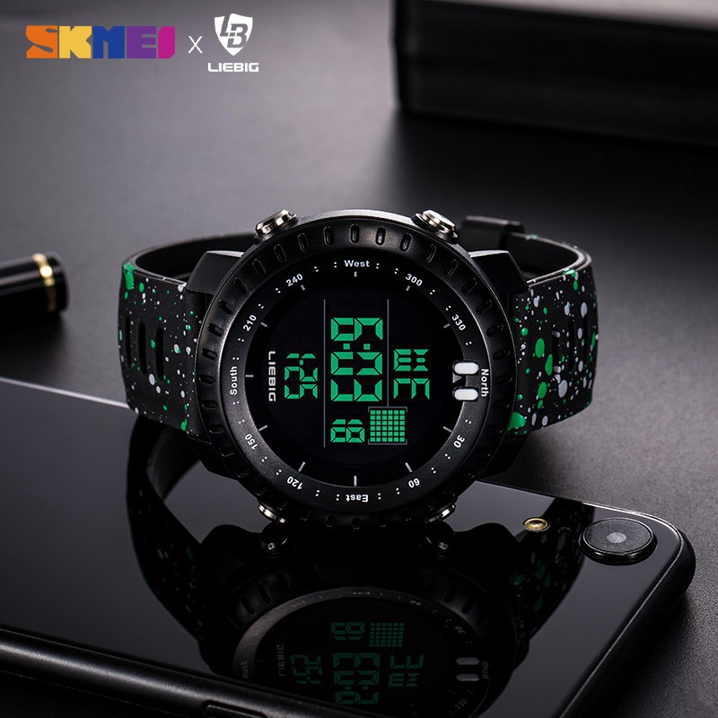 SKMEI A200927 Military Style Men's Digital Electronic Sports Watch Alarm Clock LED Backlight Waterproof and Shockproof