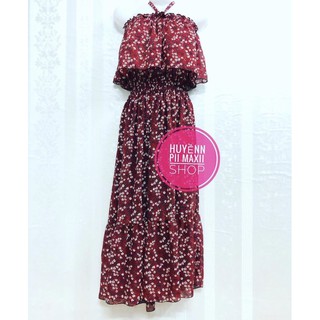 Đầm váy maxi voan hoa