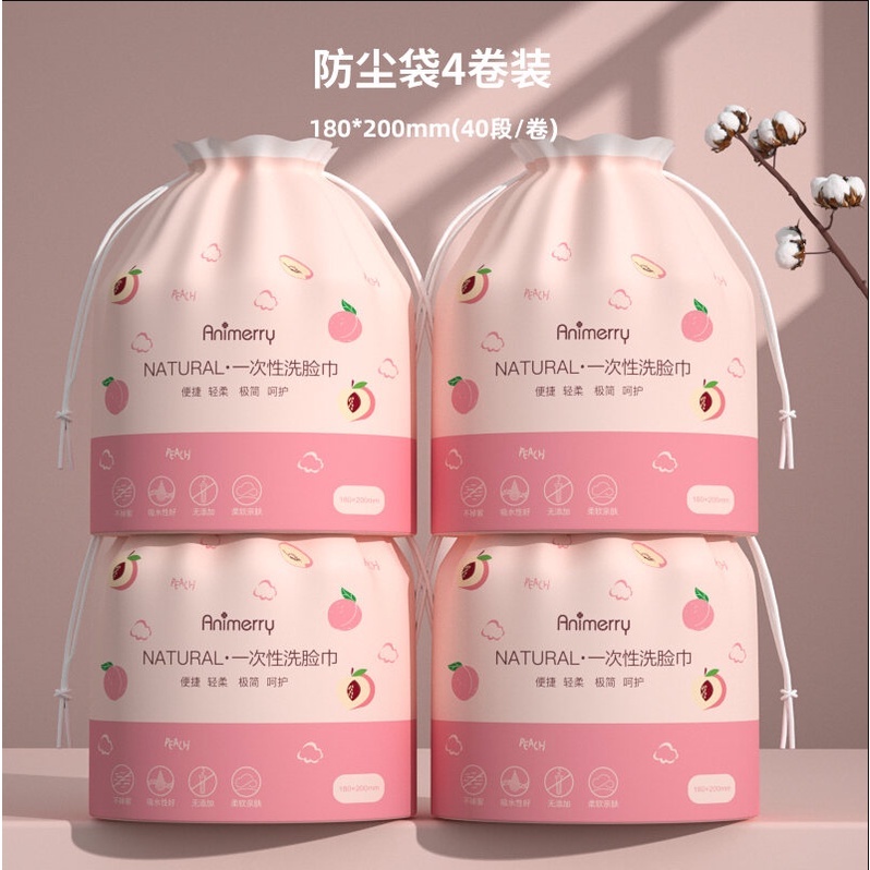 Khăn Cotton Lau Mặt Animery Natural