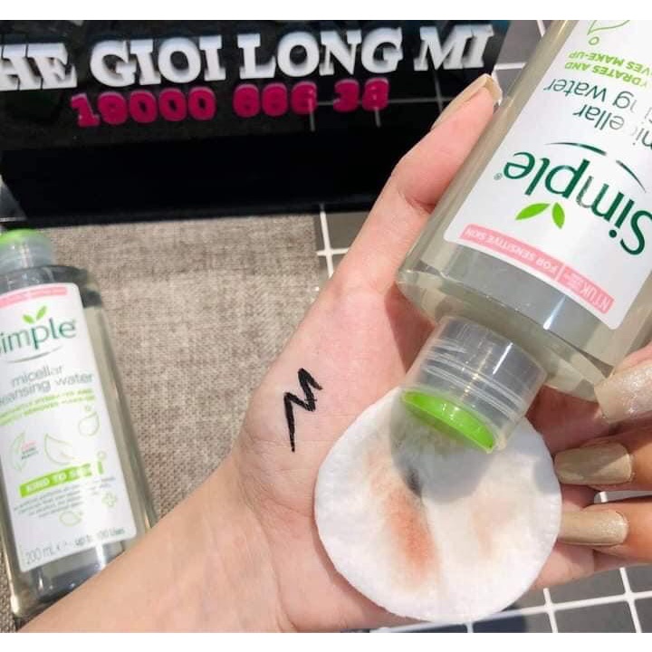 Nước tẩy trang Simple 400ml các loại