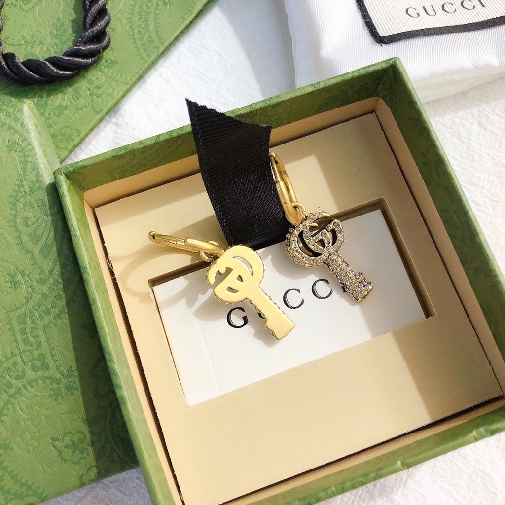 Bông Tai Gucci S927 Bằng Bạc Sterling Thiết Kế Đơn Giản Vui Nhộn Thời Trang Cho Nữ