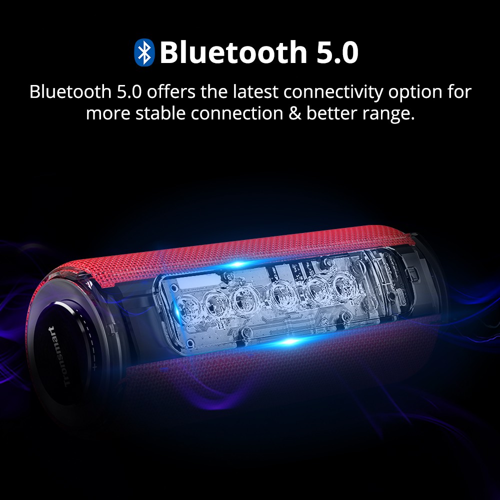 Loa bluetooth Tronsmart Element T6 Plus, bluetooth 5.0 ngoài trời, âm thanh vòm 360 độ, Âm Bass cực hay