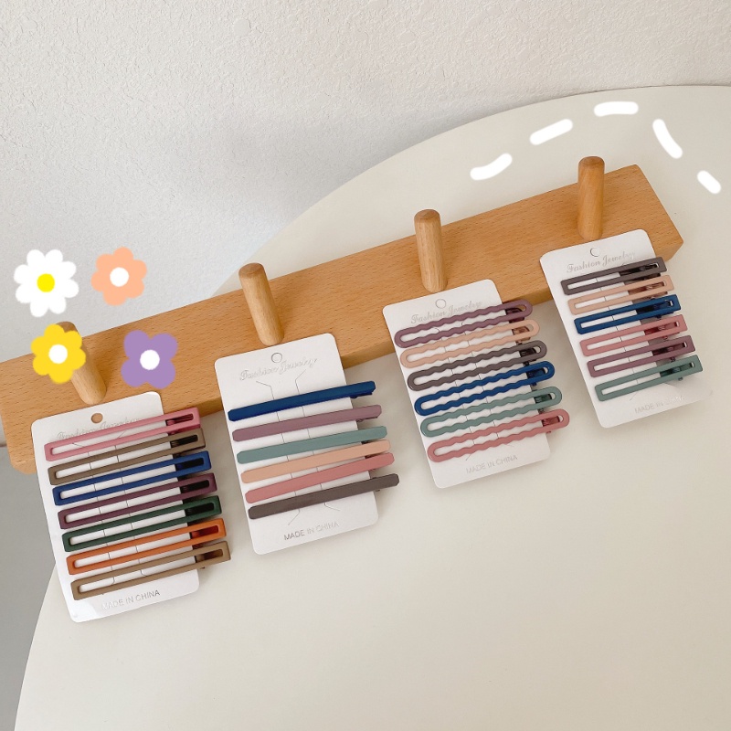 Kẹp Tóc Mái Đơn Giản Màu Sắc Độc Đáo Chất Lượng Cao