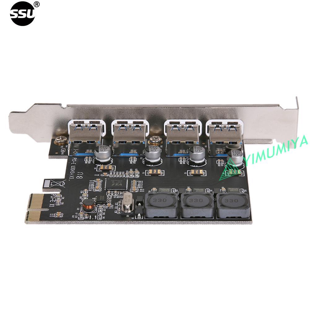 Card Mở Rộng Pcie 4 Cổng Usb 3.0 Yisu U3V04S+4 Cổng