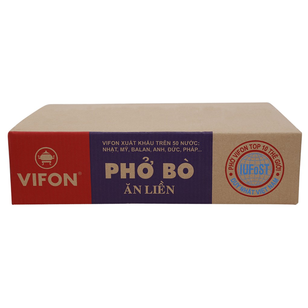 hsd 6.2022_ Thùng 30 gói phở Bò ăn liền Vifon 65g