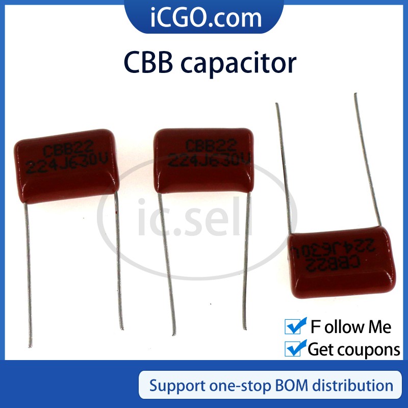 10 CÁI CBB tụ điện 102J 103J 153J 183J 223J 273J 333J 393J 250V 400V 630V CBB22 CBB Tụ điện màng Pol
