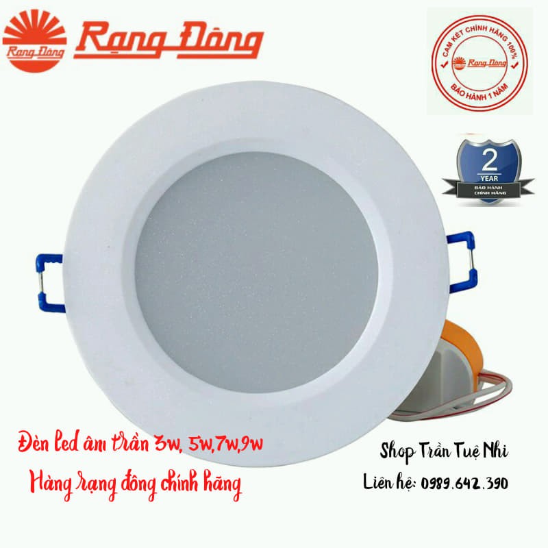 GIÁ HỦY DIỆT _ Đèn LED Âm Trần Rạng Đông D AT06L 3W, 5W, 7W ChipLED SAMSUNG
