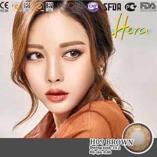 Kính áp tròng nâu Tây dùng 1 ngày H09 Brown
