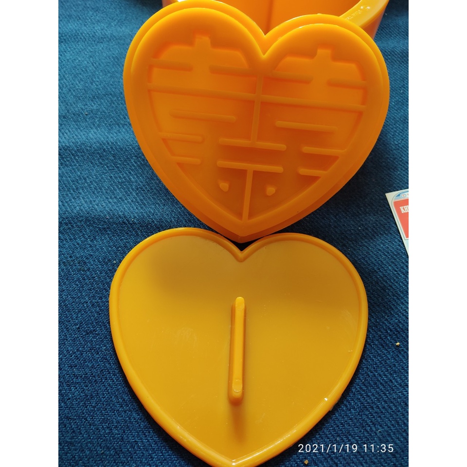 Khuôn xôi Tim - 15 CM - Song Hỷ 15 CM x 12,5 CM x 7 CM - VĨNH TRƯỜNG