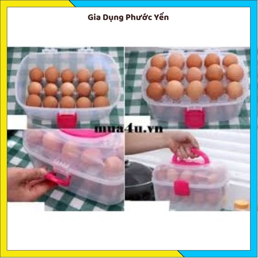 Hộp đựng trứng 2 tầng