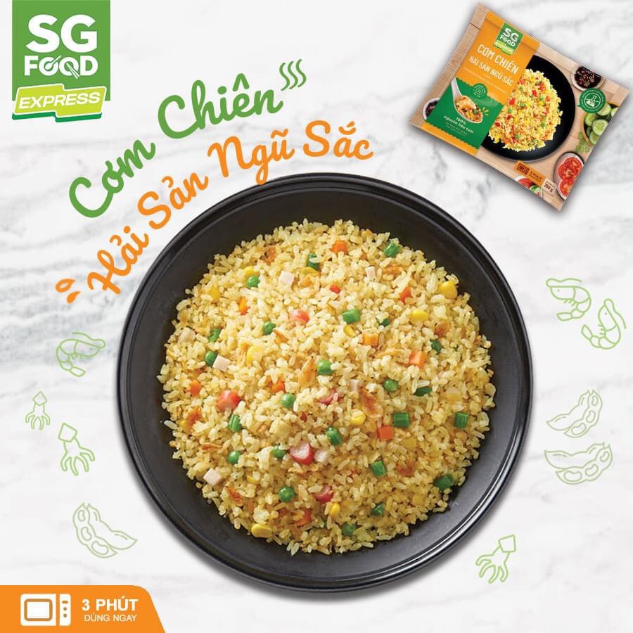 Cơm chiên hải sản ngũ sắc 200g