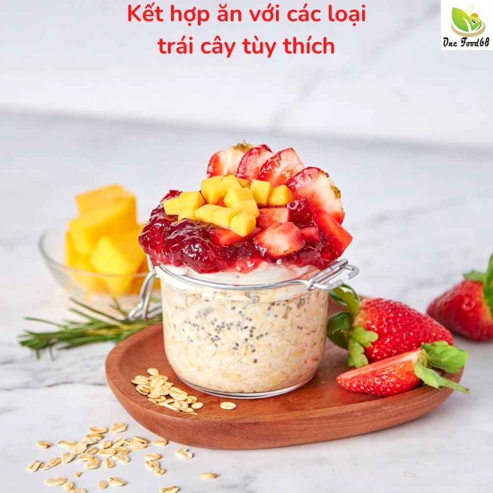 Yến Mạch Giảm Cân - YẾN MẠCH Ăn Kiêng Cán Dẹt, cán mỏng  Nguyên Chất, 5 Phút Ăn Liền - DailyFood
