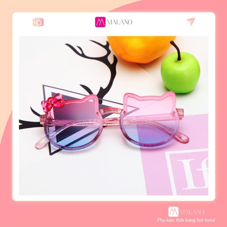 Kính Cho Bé Gái SOLANO Kính Trẻ Em Gọng Hello Kitty Chống Tia UV FGK-001221