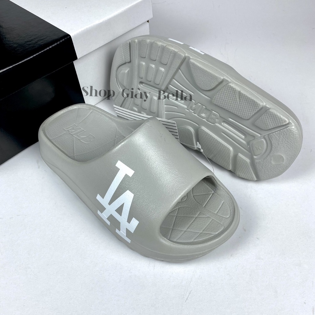 Dép Quai Ngang Nam Nữ Đế Cao MLB SLIDE Bánh Mì Unisex Đúc Nguyên Khối Cao 5cm Nhiều Màu Sắc