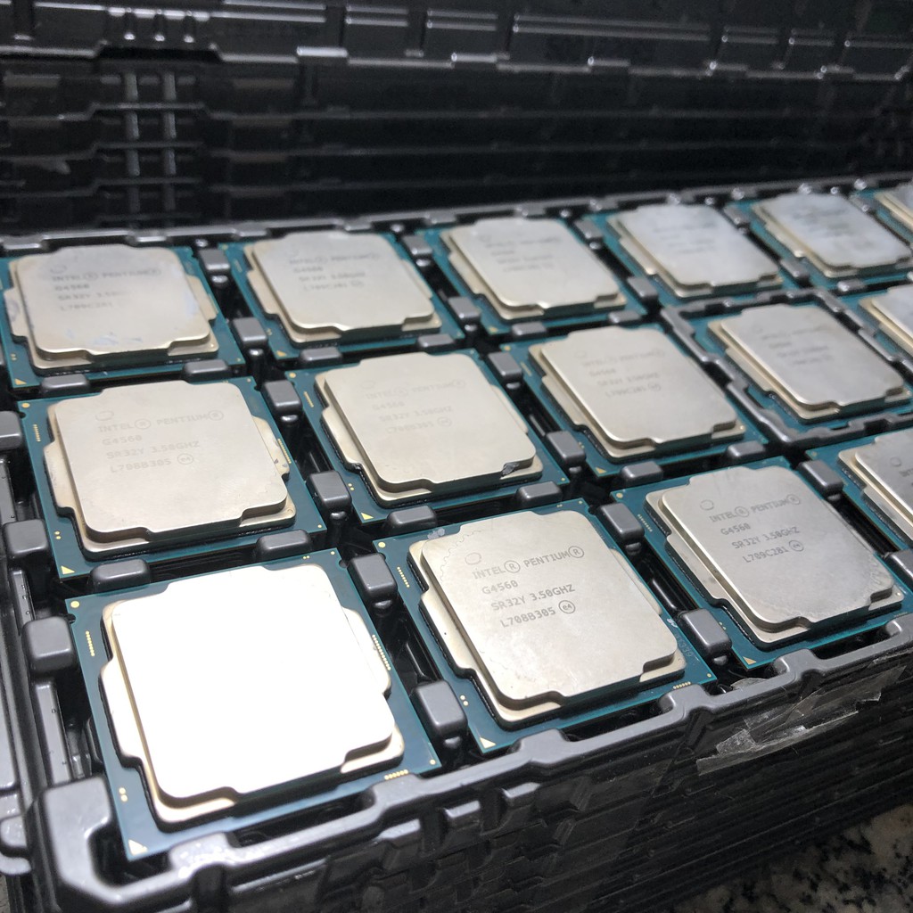 CPU sk 1151, G3930, G4400, G4560, G4600 chíp máy tính chạy main H110, B150, B250