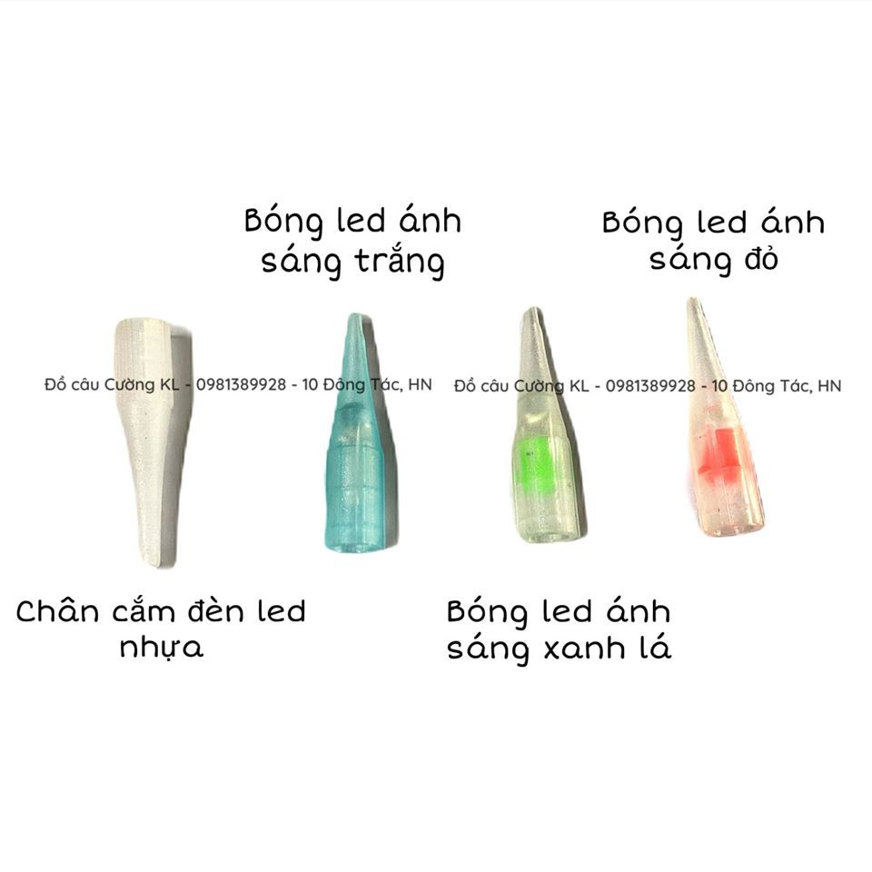 Set 10 Chân cắm nhựa chóp trắng