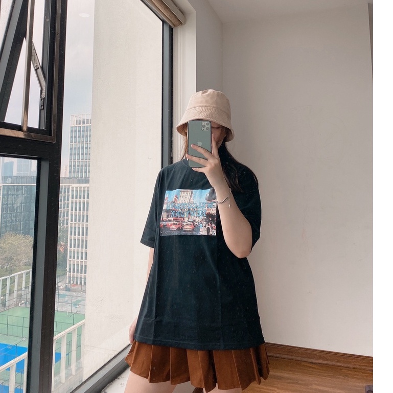 Áo Thun 3158 Welcome NY PEONYB Unisex [FREESHIP]  Phông form rộng tay lỡ in hình vintage, pull hàn quốc Ulzzang