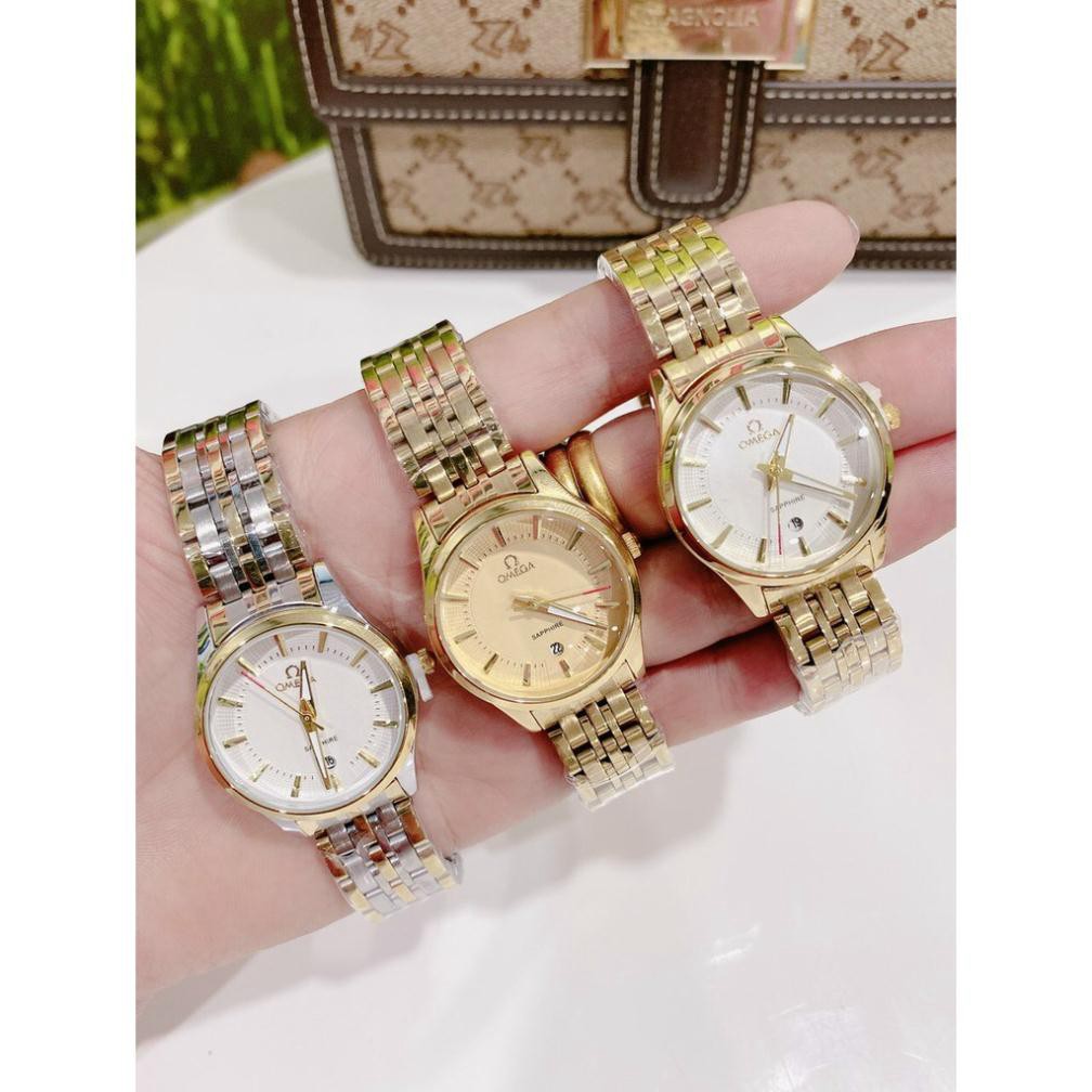 Đồng hồ omega Nam nữ, không rỉ, không bay màu, thẻ bảo hành 12 tháng - Omega Cặp đôi
