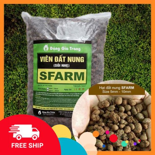 [FREESHIP] Đất nung Sfarm trồng rau mầm, sen đá, trộn đất trồng cây, lọc nước..