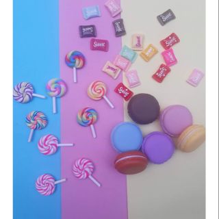 phụ kiện chụp ảnh đạo cụ charm kẹo trang trí slime