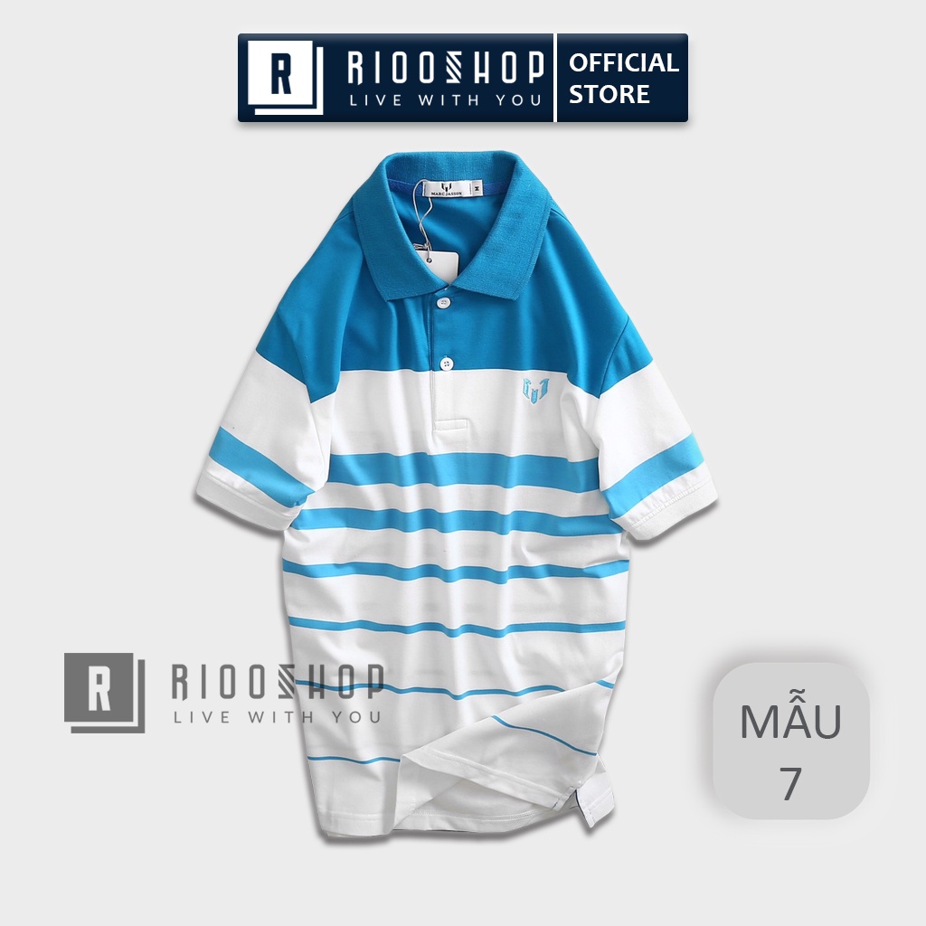 Áo thun nam tuổi trung niên RTH007 áo phông nam polo có cổ cho người trung niên sang trọng form rộng