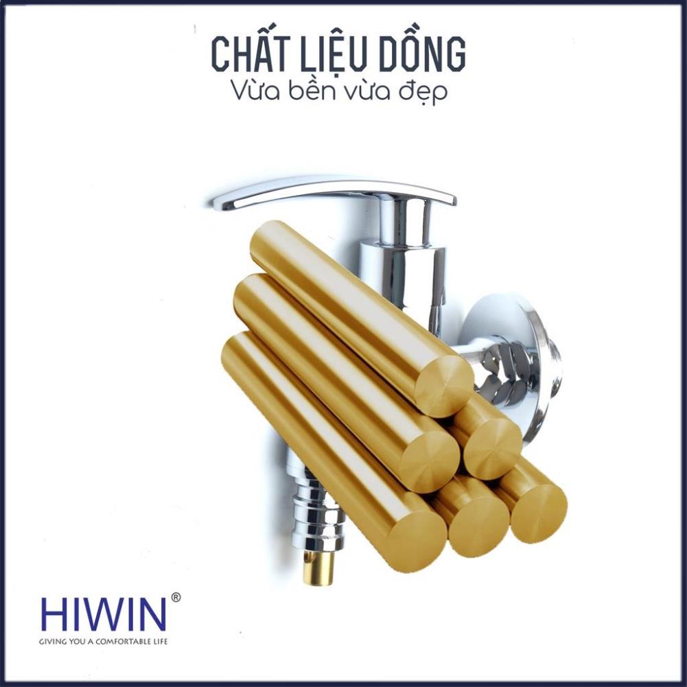 Vòi máy giặt tự ngắt thông minh đồng mạ crom cao cấp Hiwin KF-5020