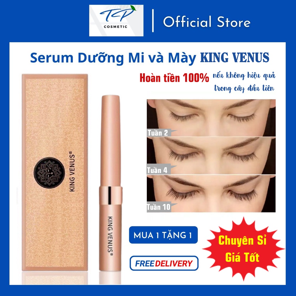 [Freeship Xtra] Serum Dưỡng Mi Dưỡng Mày King Venus: Hỗ Trợ Mi Mọc Dài, Dày, Dưỡng Mày Hiệu Quả Rõ Sau 1 Tháng Sử Dụng.