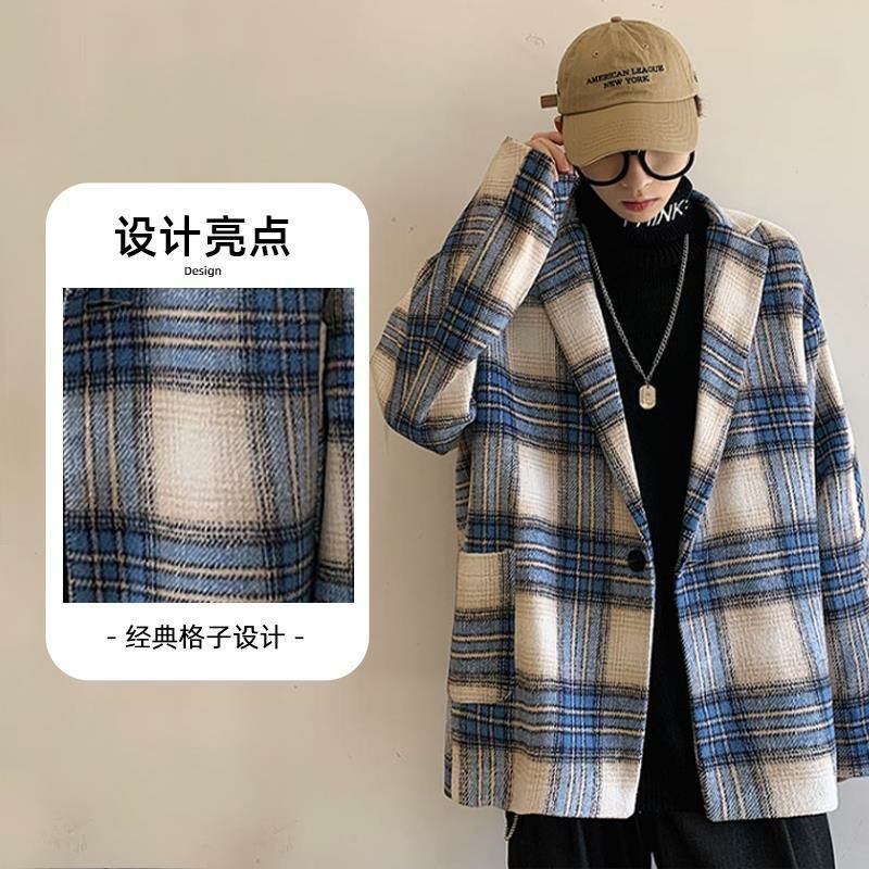 _Áo dạ dáng vừa kẻ ô 3 màu unisex