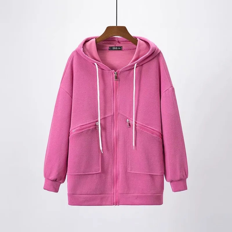 Áo khoác thun gân có nón túi dây kéo DDS 2091 size 5XL