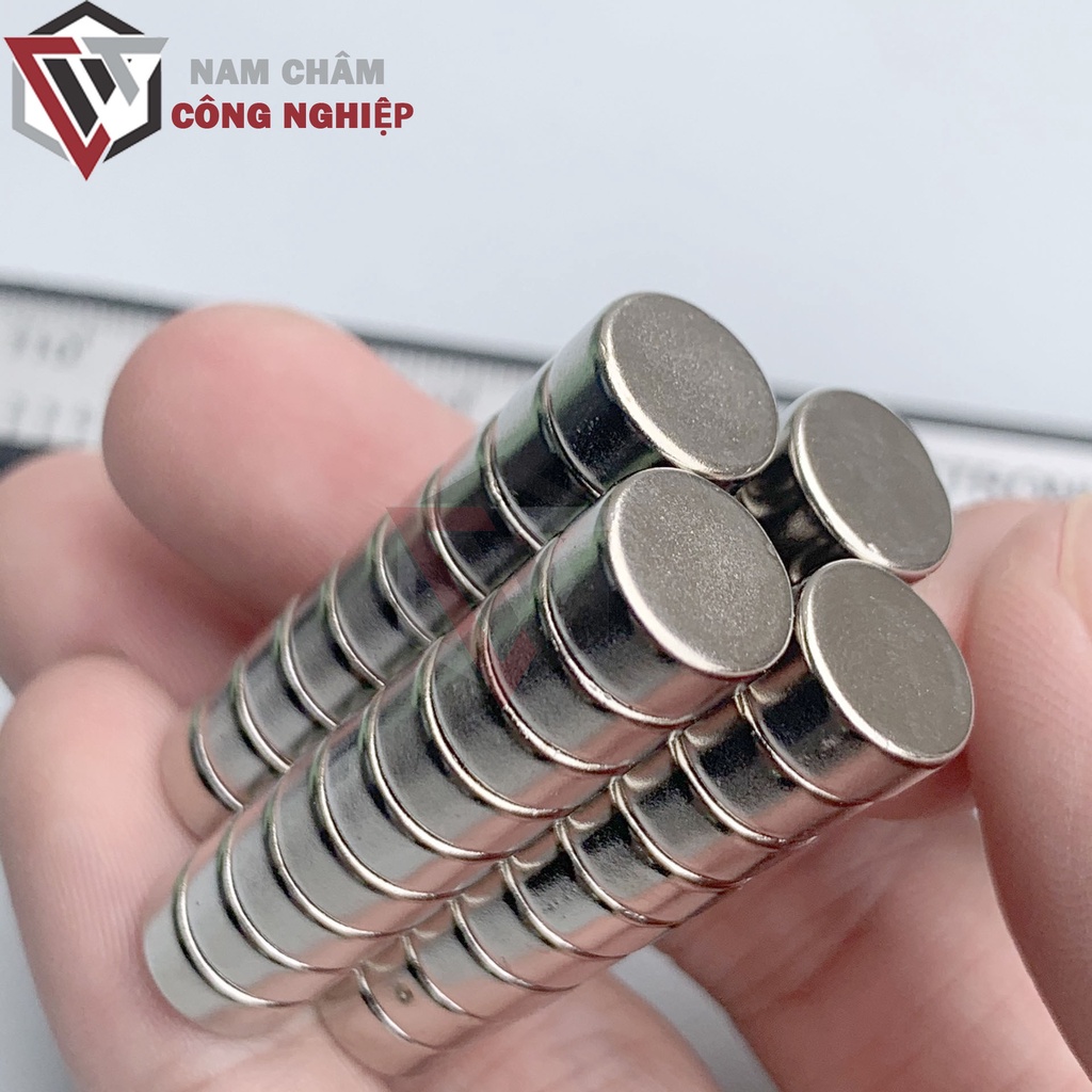 Nam châm tròn 10x5mm nam châm đất hiếm siêu mạnh