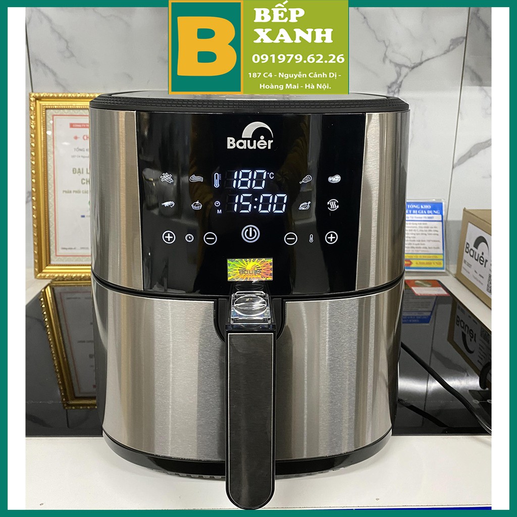 Nồi Chiên Không Dầu Bauer BFAM2007L, Nồi Chiên Chính Hãng, Đẹp, Hiện Đại, An Toàn