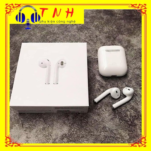 [AIRPODS 2] Tai Nghe Bluetooth AirPods 2, Tự Động Kết Nối - Định Vị Đổi Tên có sạc không dây_dùng cho cả Ios và Androi