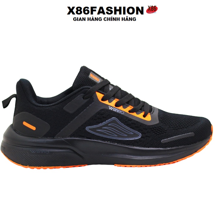 Giày thể thao sneaker nam cao cấp X86fashion-WNDC đen phối cam  đổi trả hàng trong 7 ngày