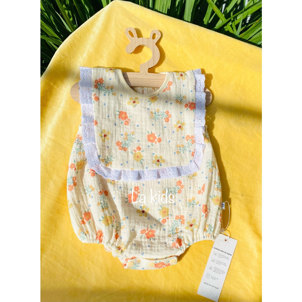 Body mùa hè xô muslin  , siêu mát cho bé