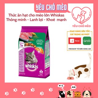 Thức ăn cho mèo lớn Whiskas - Thức ăn dạng hạt túi 1.2kg