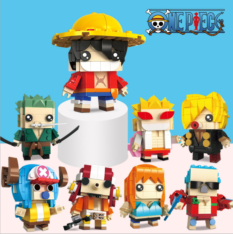 Đồ Chơi Lắp ghép Lego One Piece Nhân Vật Luffy Zoro Sanji Ace Sabo Brook