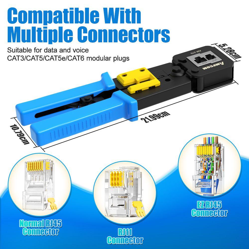 Kìm Cắt Dây Cáp Mạng RJ45 Cat5 / Cat6 RJ45 RJ11 Và RJ22