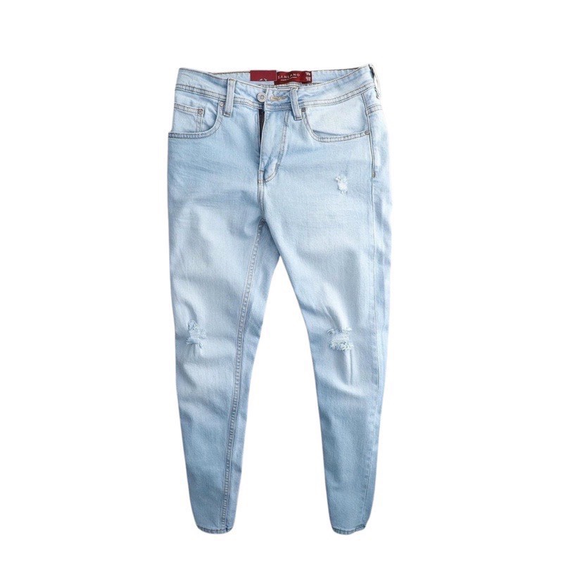 Quần jean nam màu XANH chất demin cao cấp co dãn đẹp from dáng skinny mẫu mới thời trang cao cấp beautiulgilr g17