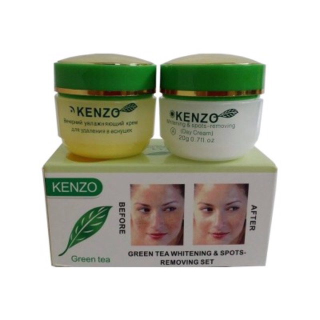 Bộ kem dương da kenzo trà xanh 2 sản phẩm ngày và đêm