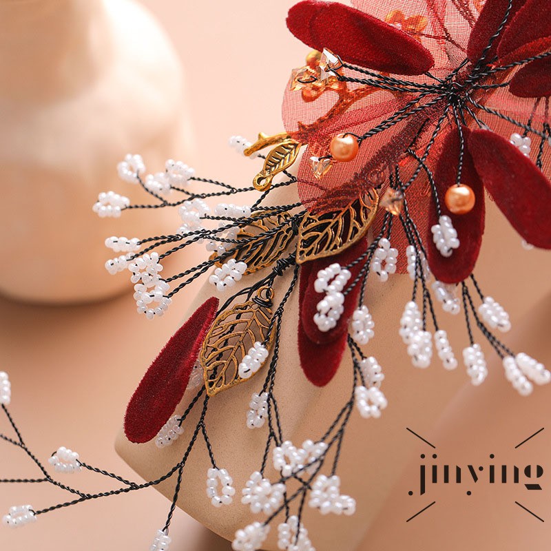 GETNOIVAS Kẹp tóc nữ thiết kế hoa duyên dáng thời trang phong cách retro