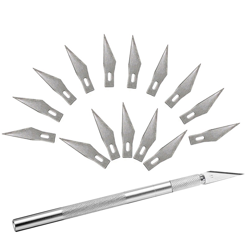 Dụng cụ thủ công điêu khắc chuyên dụng chất lượng cao (1 bút + 15 lưỡi)