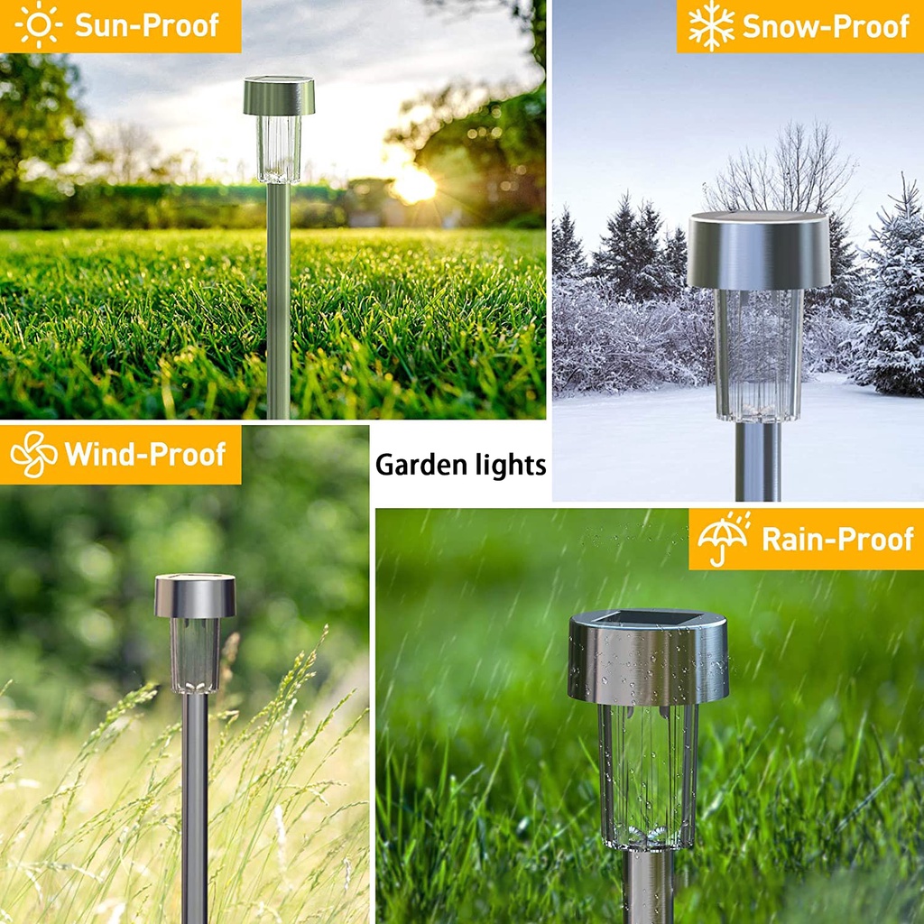 Cây đèn led trang trí sân vườn sử dụng năng lượng mặt trời
