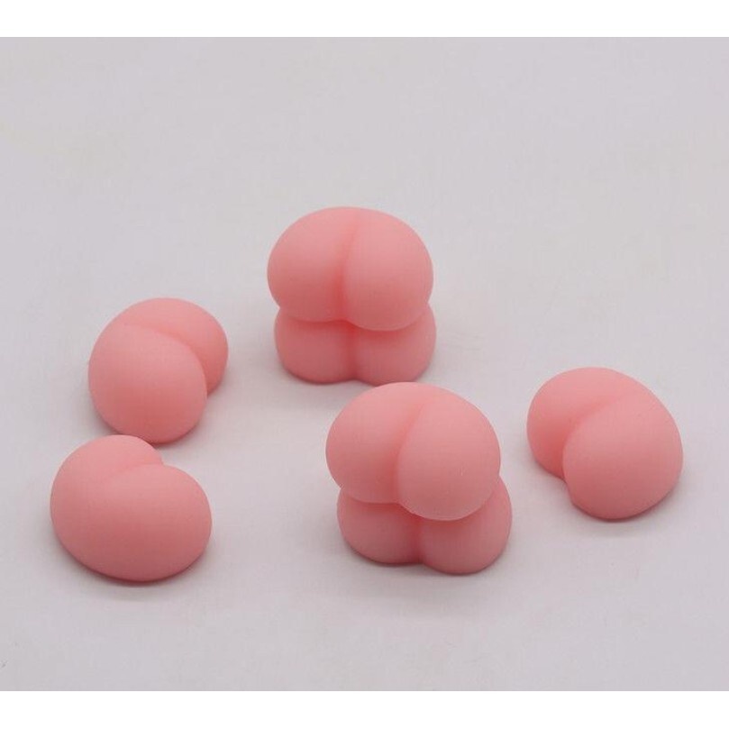 Quả đào 3D Mochi Mông Đào Silicon Phụ Kiện Gắn Ốp Điện Thoại Trang Trí Thủ Công Dễ Thương