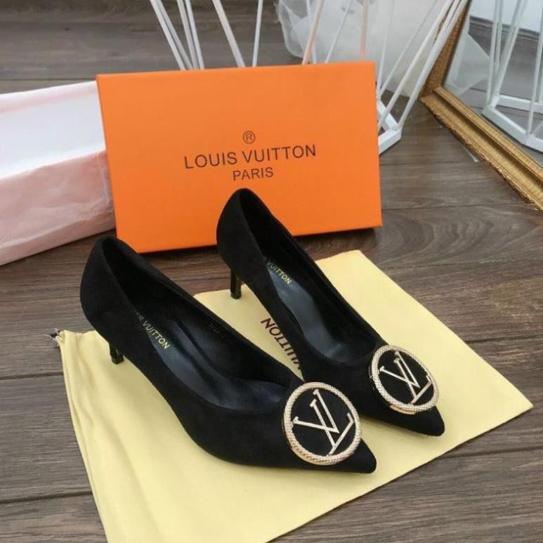 H(ẢNH THẬT) Giày Cao Gót 7p Da Mềm Êm Khoá Tròn Hàng Quảng Châu Fullbox Cao Cấp